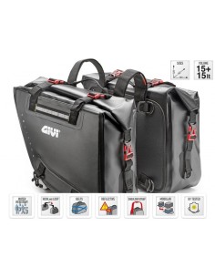 Alforges impermeáveis Givi GRT718 de 15 litros 2
