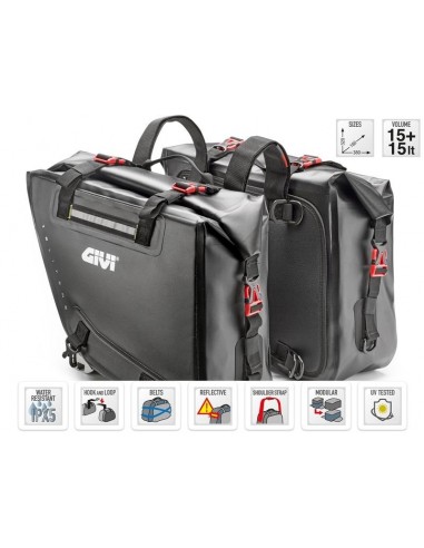 Alforjas Impermeables 15 lts Givi GRT718
