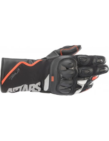 Guantes Alpinestars SP-365 Drystar | Negro-rojo fluor-blanco