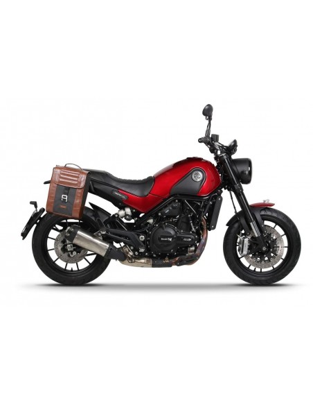 Fixação para bolsa lateral Shad SR para Benelli Leoncino 502I