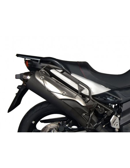 Fixação do suporte para bolsa lateral Shad para Suzuki Vstrom 650