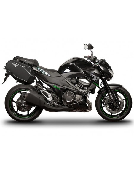 Fixação do suporte para alforges laterais Shad para Kawasaki Z800