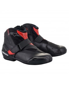 Botas ventiladas Alpinestars SMX-1 R V2 - Preto e vermelho