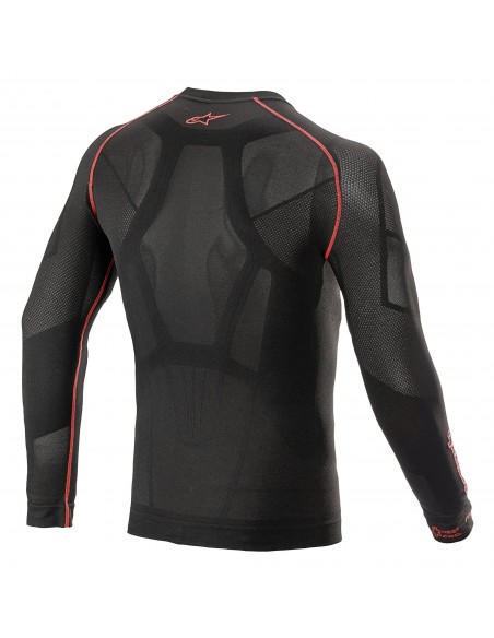 Camiseta Técnica Ride Tech V2 Long | Negro y rojo