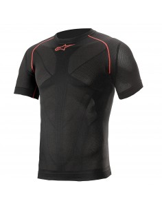 Ride Tech V2 Top Short Sleeve Summer | Negro y rojo