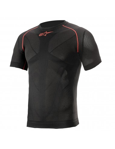 Ride Tech V2 Top Short Sleeve Summer | Negro y rojo
