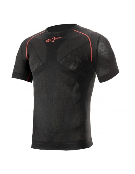 Ride Tech V2 Top Short Sleeve Summer | Negro y rojo
