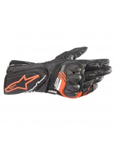 Luvas Alpinestars SP-8 V3 - Fluor preto e vermelho
