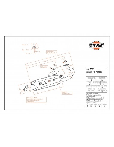 Escape Leovince Sitoplus Malaguti F12 Phantom (Air/Liquid Cooled)