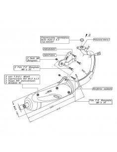 Escape Leovince Sito MBK Ovetto 50/Yamaha Neo’s 50 2T...