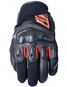 Cinco Luvas RS2 V2 - Preto e vermelho