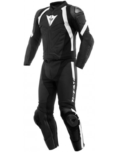 Mono Divisible Dainese Avro 4 | Negro-rojo fluor-blanco