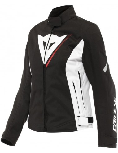 Chaqueta Dainese Veloce D-Dry Lady | Negro-blanco-rojo lava
