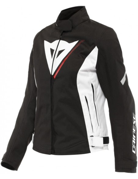 Chaqueta Dainese Veloce D-Dry Lady | Negro-blanco-rojo lava