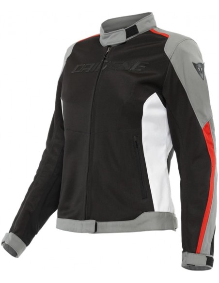 Chaqueta Dainese Hydraflux 2 Air D-Dry Lady | Negro-gris-rojo lava