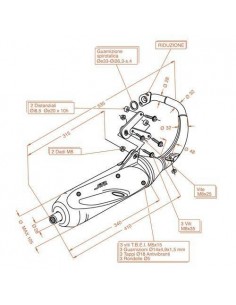 Escapamento Leovince Sito Peugeot Speedfight 50
