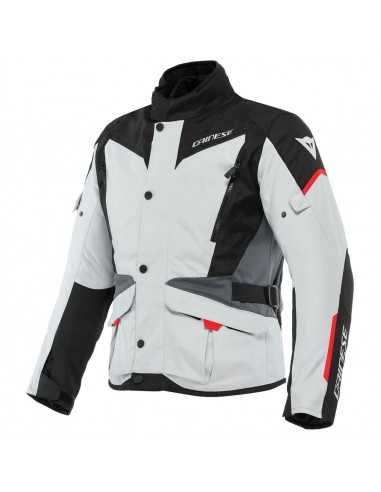 Chaqueta Dainese Tempest 3 D-Dry | Gris-negro-rojo lava