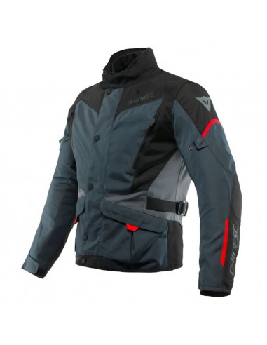 Chaqueta Dainese Tempest 3 D-Dry | Gris-negro-rojo lava