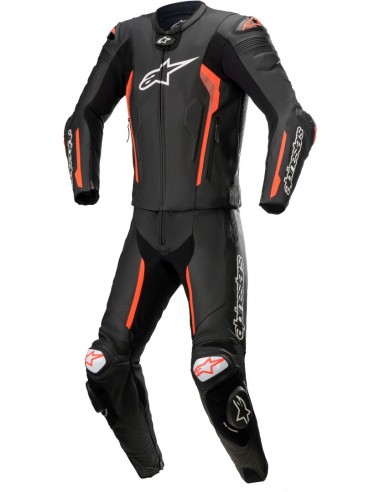 Mono Divisible Alpinestars Missile V2 | Negro y rojo fluor