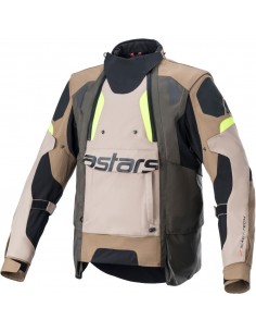 Casaco Alpinestars Halo Drystar - Fluor Khaki-areia-amarelo