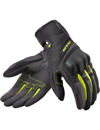 Guantes Revit Volcano | Negro y amarillo fluor