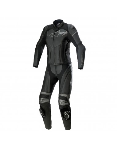 Mono Alpinestars Divisible Stella GP Plus | Negro y gris metálico