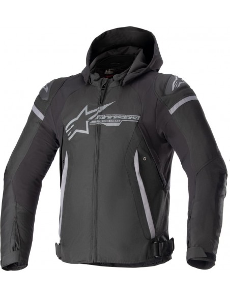 Chaqueta Alpinestars Zaca Waterproof | Negro y gris oscuro