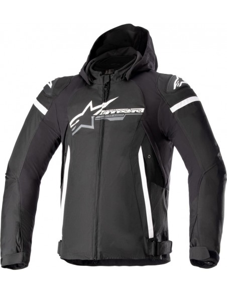 Chaqueta Alpinestars Zaca Waterproof | Negro y blanco