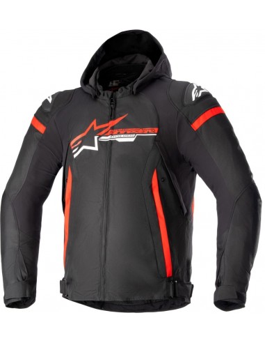 Chaqueta Alpinestars Zaca Waterproof | Negro-rojo-blanco