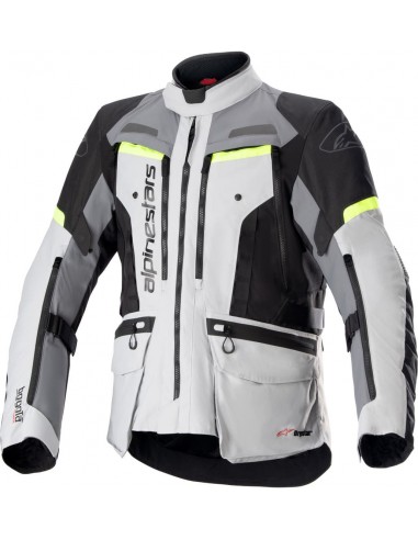 Chaqueta Alpinestars Bogota Pro Drystar | Gris hielo-gris oscuro-amarillo fluor