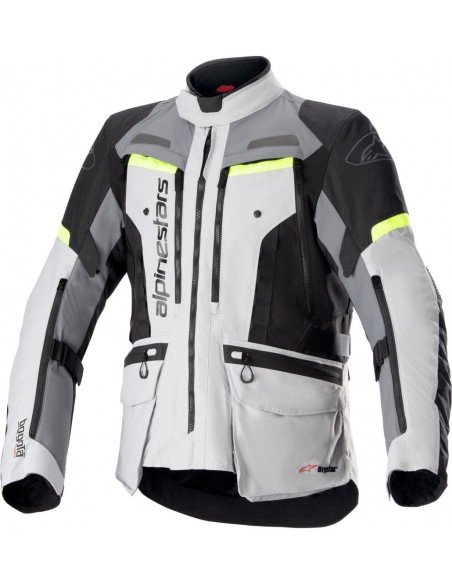 Chaqueta Alpinestars Bogota Pro Drystar | Gris hielo-gris oscuro-amarillo fluor