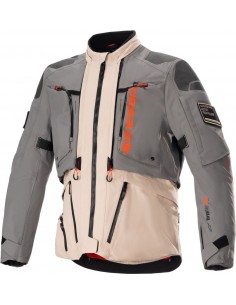 Casaco Alpinestars AMT-10R Drystar XF - Cinza-bege-laranja