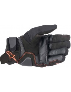 Guantes Alpinestars SMX-1 Drystar | Negro y rojo fluor 2