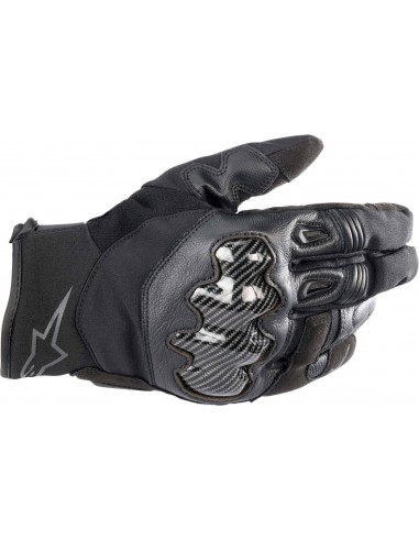 Guantes Alpinestars SMX-1 Drystar | Negro y rojo fluor