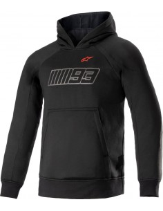 Casaco com capuz Alpinestars MM93 Thunder - Preto e vermelho