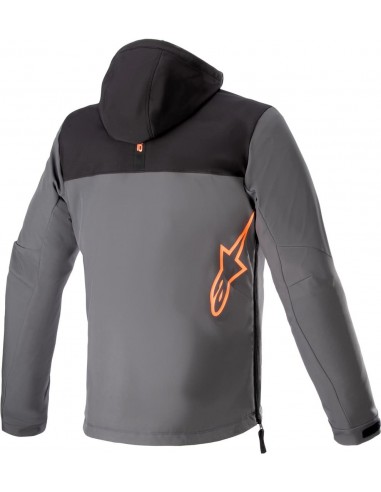 Chaqueta Alpinestars Sherpa | Negro-gris alquitrán-rojo fluor