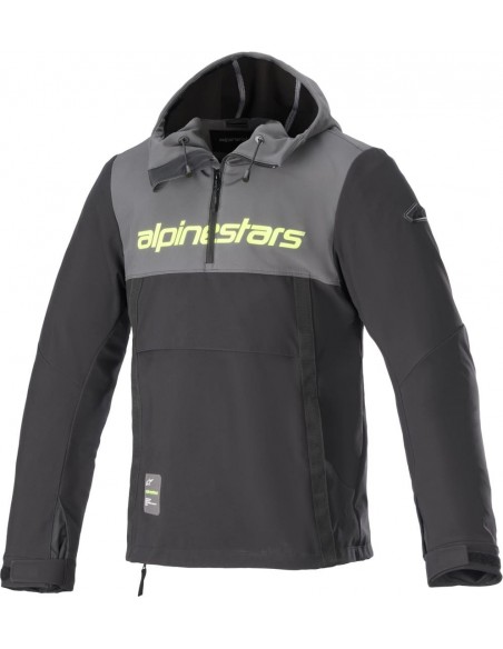Chaqueta Alpinestars Sherpa | Gris alquitrán-negro-amarillo fluor