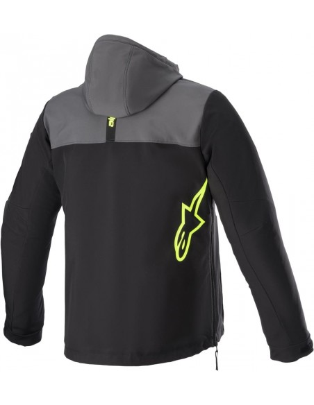Chaqueta Alpinestars Sherpa | Gris alquitrán-negro-amarillo fluor