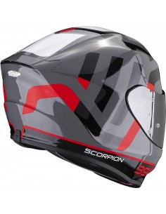 Capacete Scorpion Exo-391 Arok - Cinza-Red-Preto 2
