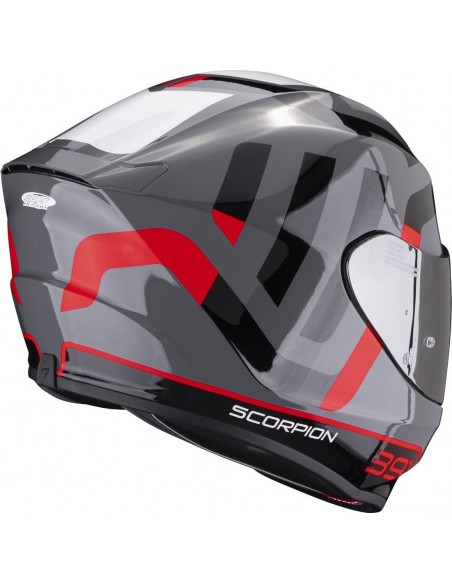 Casco Scorpion Exo-391 Evo Air Arok | Gris-rojo-negro