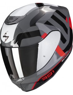 Casco Scorpion Exo-391 Evo Air Arok | Gris-rojo-negro