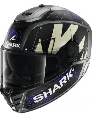 Casco Shark Spartan RS Stingrey Mate | Mate-Negro-gris-rojo