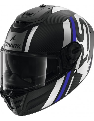 Casco Shark Spartan RS Carbon Shawn Mate | Mate-Negro-gris-blanco