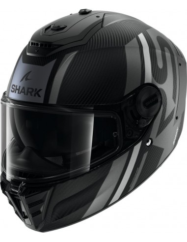 Casco Shark Spartan RS Carbon Shawn Mate | Mate-Negro-gris-blanco