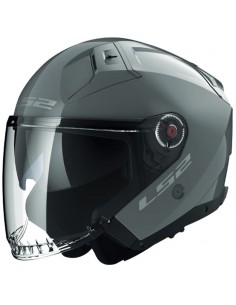 Capacete sólido LS2 OF603 Infinity II - Nard cinza