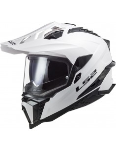 Capacete sólido LS2 MX701 Explorer - Branco