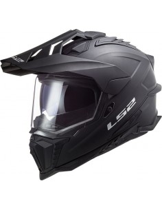 Capacete sólido LS2 MX701 Explorer - Preto fosco