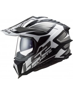 Casco LS2 MX701 Explorer Alter | Mate-Negro y blanco