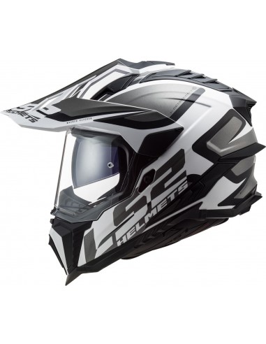 Casco LS2 MX701 Explorer Alter | Mate-Negro y blanco