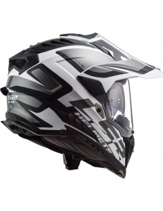 Casco LS2 MX701 Explorer Alter | Mate-Negro y blanco 2